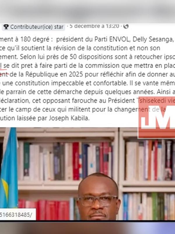 Propos attribués à Delly Sesanga
