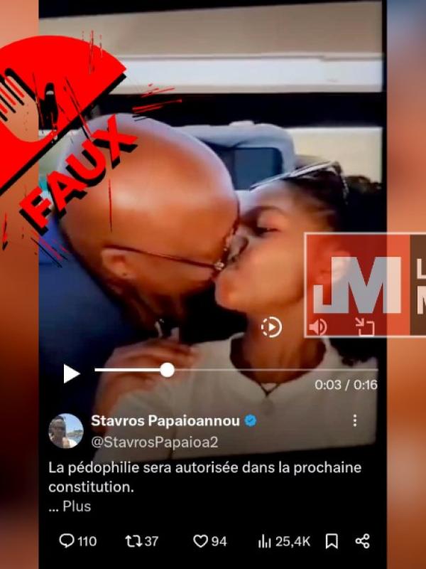 Deepfake de Félix Tshisekedi embrassant une jeune fille