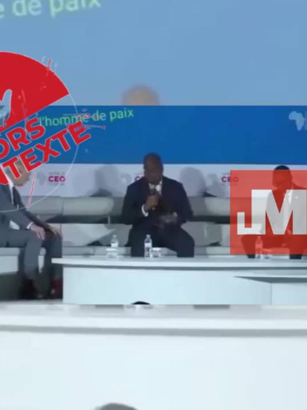 Capture d'écran de la vidéo de Félix Tshisekedi et Paul Kagame au Africa CEO Forum