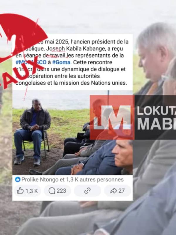 Une photo de Joseph Kabila sortie de son contexte 