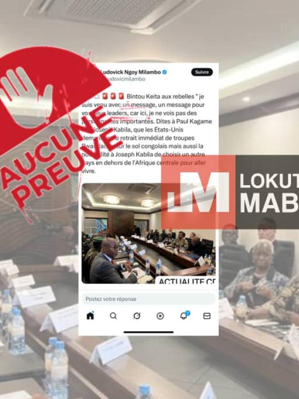 Rencontre entre Bintou Keita et les dirigeants de l'AFC/M23