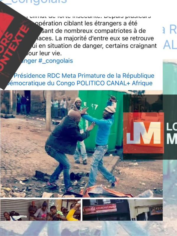 Des images d'agression en Afrique du Sud