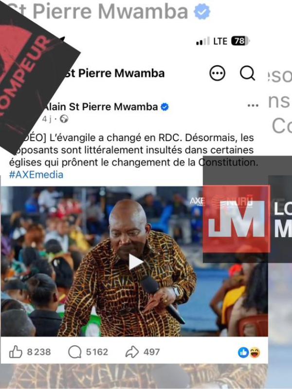 Pasteur Jules Mulindwa en pleine prédication