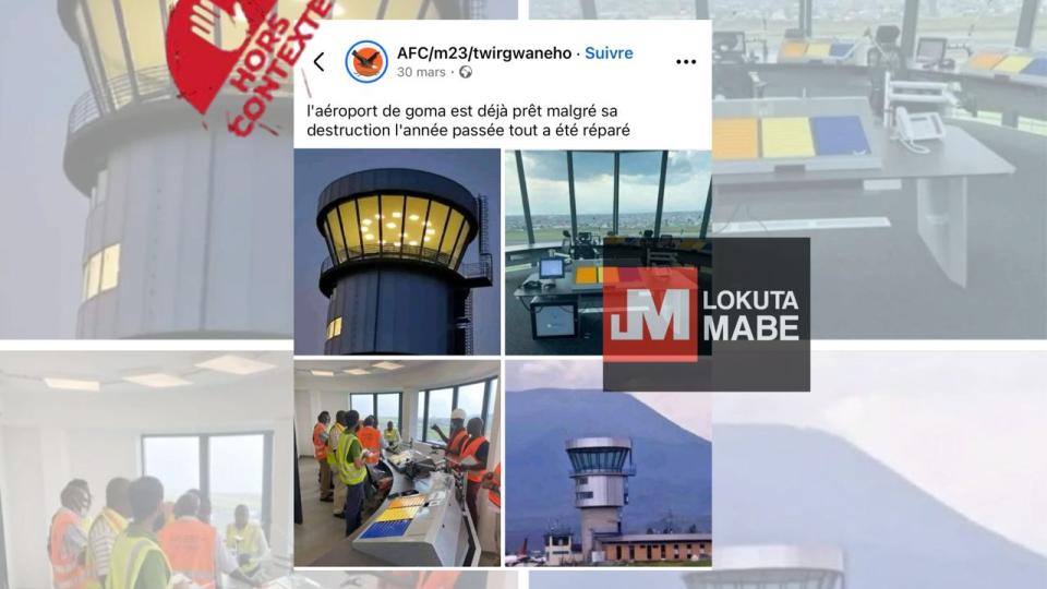 Les vieilles images de l'aéroport de Goma 